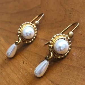 Vintage Faux Pearl Earrings